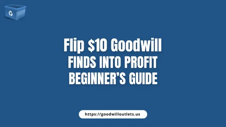 Flip $10 Goodwill Finds into Profit – Beginner’s Guide