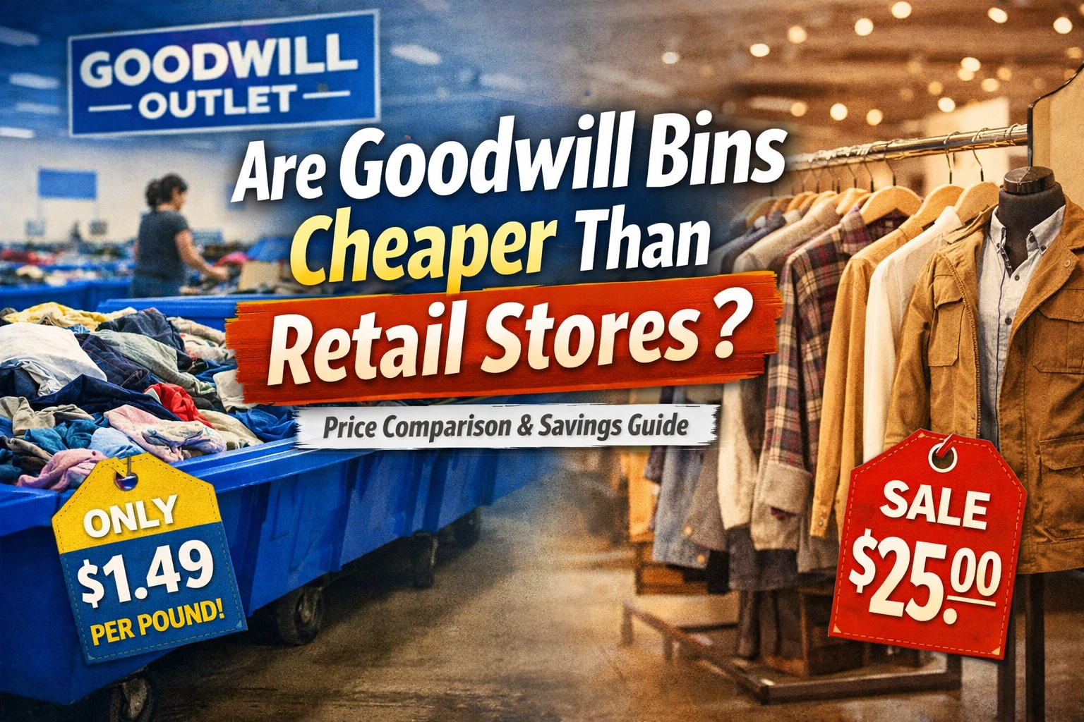 Are Goodwill Bins Cheaper Than Retail Stores