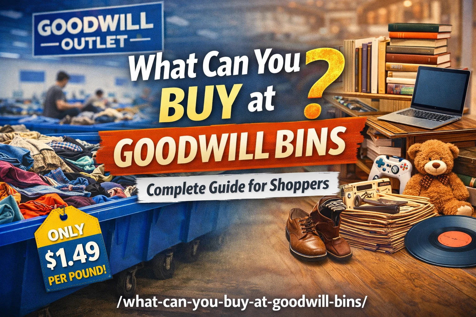 What Can You Buy at Goodwill Bins